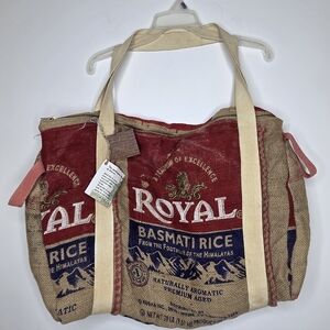 The Weekender Bag By Johanna 24"x17"inch Basmati Rice Sack Tote Bag